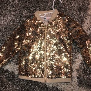 Gold H&M jacket 2-3